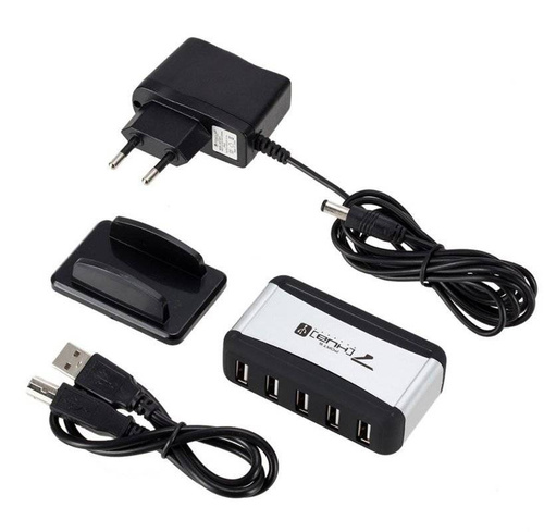 Aktywny HUB USB 2.0 | rozdzielacz na 7 portów USB | YT50