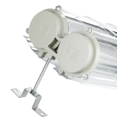 Lampa jarzeniowa w oprawie EX | Lampa natynkowa do fabryki, magazynu | Lampa przeciwwybuchowa | EPB-36W-SILVER| Oświetlenie w osłonie
