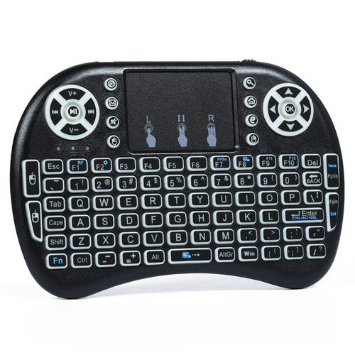 Podświetlania klawiatura bezprzewodowa z Touchpad | i8