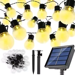Girlanda solarna LED, lampa ogrodowa wbijana | 20 żarówek LED | 5 metrów | SDC-20LED-5M
