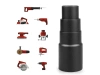 Końcówka do odkurzacza | Przejściówka do ssawki | Adapter do rury odkurzacza | FLA-D04-BLACK