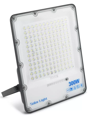 Zestaw Naświetlacz LED 300W + Panel solarny 6V/15W z pilotem | 5000lm, 12000mAh, IP66