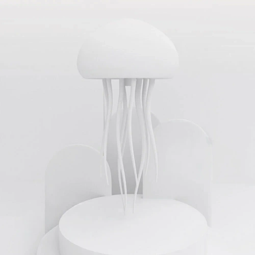 Lampka nocna meduza LED RGB z ruchem macek i czujnikiem dźwięku | Relaksująca lampka dekoracyjna USB-C 1000 mAh | JF-125-TSP