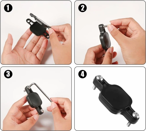 Uchwyt do roweru na airtag | Uchwyt na lokalizator. | BAT-463-BLACK