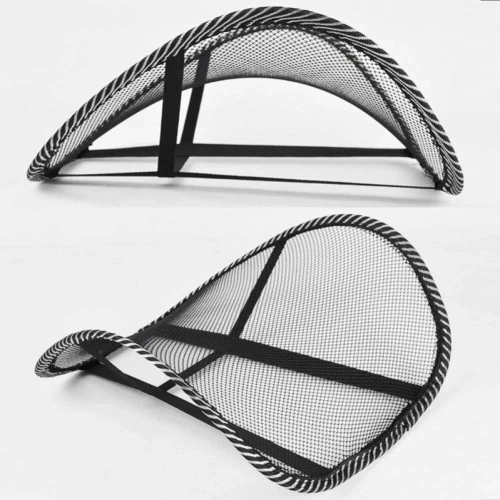 Wspornik pod plecy do samochodu | Ergonomiczna podpórka pod lędźwie | Podpórka pod plecy montowana do krzesła lub fotela | GLY-440-BLACK