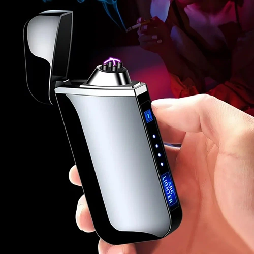 Nowoczesna zapalniczka plazmowa | Elektryczna zapalniczka ładowana przez USB | JL-319-BLACK