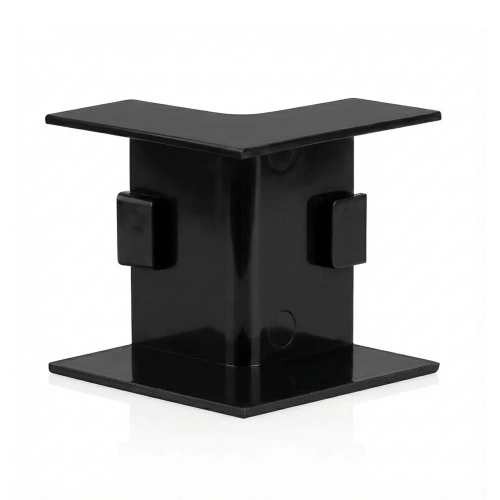 Łącznik kątowy wewnętrzny do maskownicy 40 × 20 mm | Nakładka narożna do listwy kablowej | Estetyczne połączenie pod kątem 90° | CDT-04-Black
