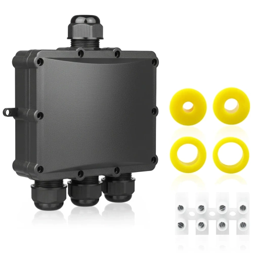 Hermetyczna puszka kablowa IP68 4-torowa  | Złącze elektryczne 450V 24A do kabli 3–6 / 4–8 / 8–12 / 10–14 mm | M686-S