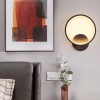 Okrągły kinkiet LED | Minimalistyczna, metalowa lampa ścienna 14W | YG-W005-B