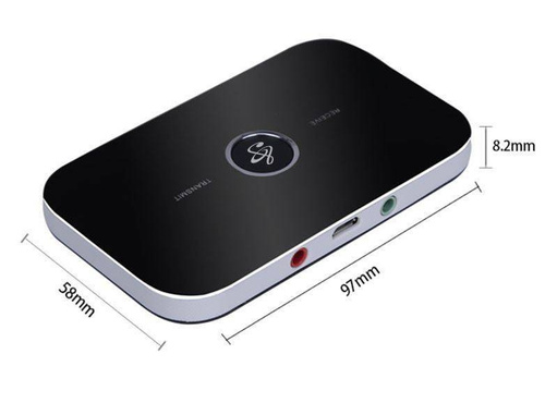 Adapter Bluetooth 5.0 | Urządzenie wielofunkcyjne 2w1 | Odbiornik i nadajnik | B6-Black