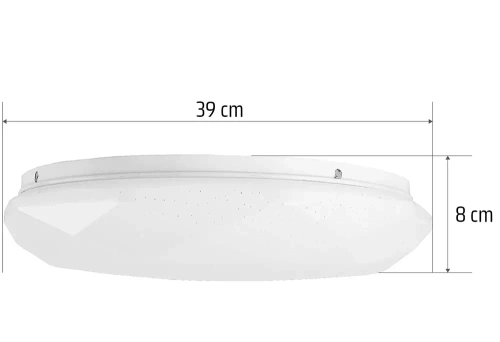 Lampa sufitowa LED | Efekt migoczących gwiazd | 2200 lm 24W | RLB-C24W-B