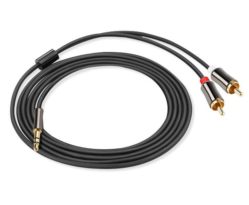 AC-3-3M-Silver | Kabel Jack <> 2x RCA (Chinch) | pozłacane złącza | HQ