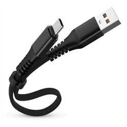 Krótki kabel USB - USB-C Quick Charge 3.0 | 30 cm | Transfer danych, Android Auto | UC-020-TPC