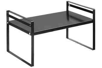 Półka łazienkowa na kosmetyki | Metalowy stojak do kuchni | Stojak na przyprawy | Półka wolnostojąca | MSK-L40CM-B