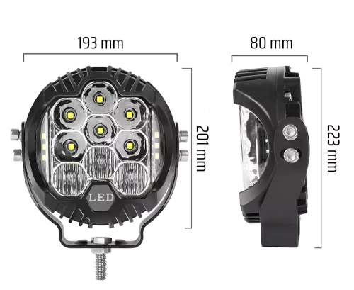Lampa robocza LED 9" 50W 5000lm | 2w1 | DRL + reflektor dalekosiężny | WL002-50W