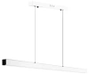 Nowoczesna prostokątna lampa wisząca | sterowanie pilotem | LED | biała | SX41-100CM-40W-W