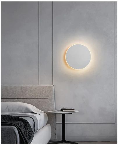 Kinkiet LED | Lampa ścienna ⌀30 cm | Nowoczesna okrągła lampa | BD20-30CM-W