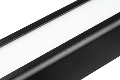 Nowoczesna prostokątna lampa wisząca | sterowanie pilotem | LED | czarna | SX41-60CM-24W-BK