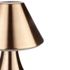 Miedziana lampa stołowa LED z wbudowanym akumulatorem | Dotykowa lampka nocna z regulacją mocy oraz barwy | Nowoczesna lampa do restauracji, hotelu, salonu | YG-D030-COPPER