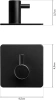 Czarny haczyk na ubrania, ściereczki, ręczniki | Samoprzylepny uchwyt na akcesoria kuchenne | BXG-4PCS-BLACK