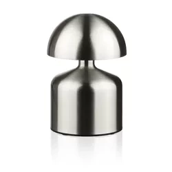 Lampka stołowa LED Grzybek | Bezprzewodowa lampka do hotelu, restauracji | Nocna lampka dotykowa | HJA41-SILVER