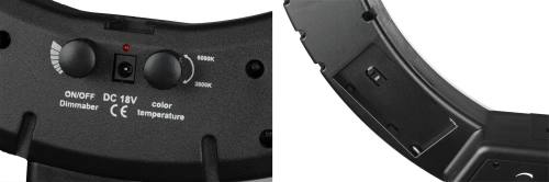 Mocna lampa pierścieniowa 45cm ze statywem 210 cm | Zestaw oświetleniowy do makijażu lub streamingu | RL-480 2w1