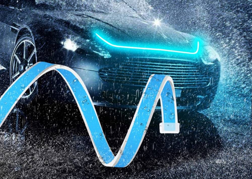 Oświetlenie LED do samochodu | łączność Bluetooth z aplikacją na telefon | pływające podświetlenie maski, drzwi, progów | długość 180 cm | tuning optyczny LED