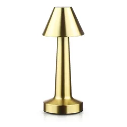 Bezprzewodowa lampka stołowa | Dotykowa lampka nocna z regulowaną barwą światła | Lampka USB | HJA12-GOLD