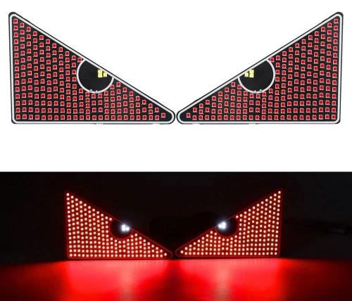 Światła samochodowe LED  | Dynamiczne światła ostrzegawcze | 11 trybów | Zasilanie USB |Y2-TRI-RED