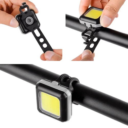 Przednia lampka rowerowa LED  COB | Mocne oświetlenie rowerowe | USB YQ-999