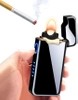 Nowoczesna zapalniczka plazmowa | Elektryczna zapalniczka ładowana przez USB | JL-818-BLACK