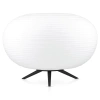 Lampa stołowa z mlecznym kloszem | Szklana lampka nocna | CSD-C3425-W