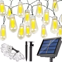 Girlanda solarna LED, lampa ogrodowa wbijana | 20 żarówek LED | 6 metrów | SDC-S20LED-6M