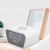 Inteligentny budzik z ładowarką bezprzewodową Qi 15W | Budzik z trzema alarmami |  Zegarek z wyświetlaczem temperatury |  SZ01-15W-W