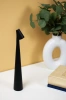 Bezprzewodowa lampka nocna z wbudowanym akumulatorem | Lampka z dotykowym sterowaniem | HMS-355-BLACK| Lampa stołowa 33,5cm