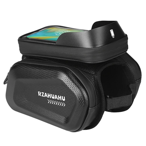 Torba na ramę rowerową | Dotykowe etui na telefon | Wodoszczelna sakwa rowerowa EVA | Organizer na rower 464-OPP