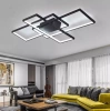 Nowoczesna lampa sufitowa | Plafon LED | Czarna | XL-016-82W-B