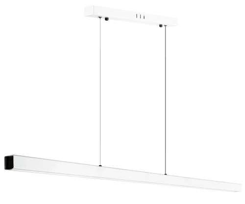 Nowoczesna prostokątna lampa wisząca | sterowanie pilotem | LED | biała | SX41-120CM-48W-W