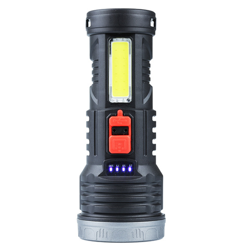 Latarka LED z wbudowanym akumulatorem | 4 tryby świecenia, 500 lm, 1200 mAh | TL-822