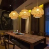 Ręcznie robiona lampa bambusowa wisząca | BOHO | Chiński żyrandol