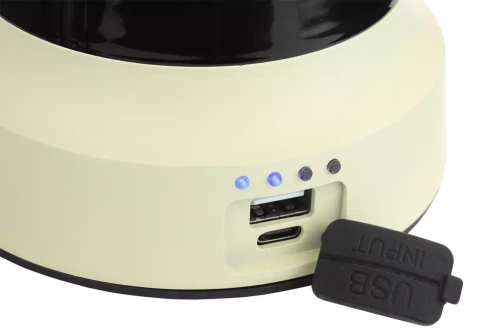 Lampka kempingowa LED w stylu retro z funkcją powerbanka | Płynna regulacja jasności i barwy | 3000mAh, 20-260lm, 5-120h, IPX6 | Biała | MY-880