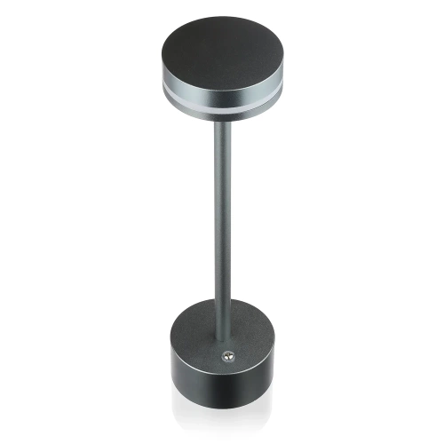 Lampka stołowa LED | Nowoczesna lampka nocna w wbudowanym akumulatorem | ATL08-GREY
