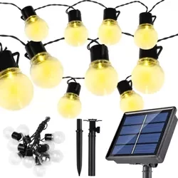 Girlanda solarna LED, lampa ogrodowa wbijana | 10 żarówek LED | 5 metrów | SDC-10LED-5M