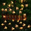 Girlanda solarna LED Pszczoły 20 LED lampa ogrodowa wbijana 5m | BEE-20LED-5M