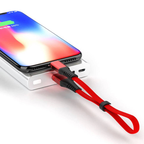 Krótki kabel USB - USB-C Quick Charge 3.0 | 30 cm | Transfer danych, Android Auto | UC-020-TPC