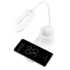Lampka biurkowa LED z ładowarką indukcyjną | biała | WD-T03-WHITE