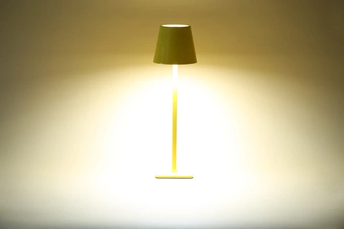 Lampka stołowa LED | Bezprzewodowa lampka nocna | Dotykowa lampka do hotelu, restauracji | HJA20-YELLOW