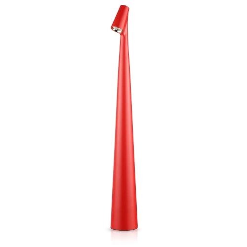 Lampa stołowa 43cm | Bezprzewodowa lampka nocna z wbudowanym akumulatorem | Lampka z dotykowym sterowaniem | HMS-455-RED