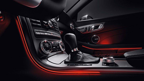 Zestaw El Wire Niebieski 3M - Światłowód Ambient Light EL Wire z odzielnym inverterem 12V