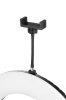 Mocna lampa pierścieniowa z płynną regulacją barwy i natężenia światła ze statywem 195cm | 3 uchwyty na telefon, torba | YQ-480B
